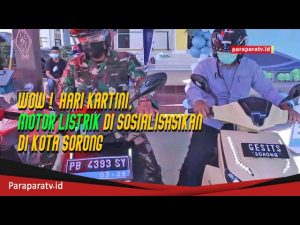 Hari Kartini, Motor Listrik di sosialisasikan di Kota sorong