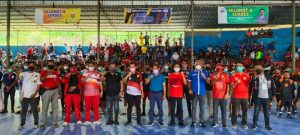 Pererat persaudaraan, HIPPMA Kei Provinsi Papua selenggarakan turnamen futsal.