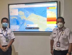 Ini penjelasan  BBMKG Gempabumi Magnitudo 5,7SR  Guncang Wilayah Senggi Keerom Papua