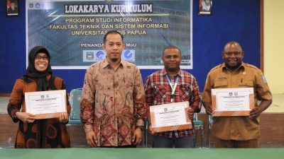 Kadis Kominfo Jayapura Teken MoU dengan Fakultas Teknik Uniyap