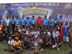 Turnamen Sepakbola Dandim Cup Kodim 1709/Yawa Resmi Di Tutup