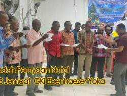 Perayaan Natal PKB Jemaat GKI Ebenhazer Yoka