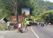 Hilang Rem, Truck Tronton Mundur di Tanjakan Surabaya Motor Entrop