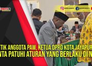 Lantik Anggota PAW, Ketua DPRD Kota Jayapura minta Patuhi Aturan yang berlaku di NKRI
