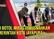 189 Botol Minuman Beralkohol disita dan dimusnahkan Pemerintah Kota Jayapura