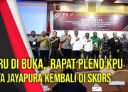 Baru di buka, Rapat Pleno KPU Kota Jayapura Kembali di Skors
