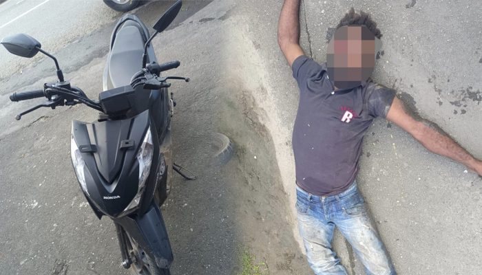 Melaju Kencang, Pengendara Sepeda Motor Honda Beat Alami Laka Tunggal di Kotaraja