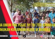 Ketua Umum PKK Pusat, Ny Tri Tito Karnavian melakukan kunjungan kerja di Wamena